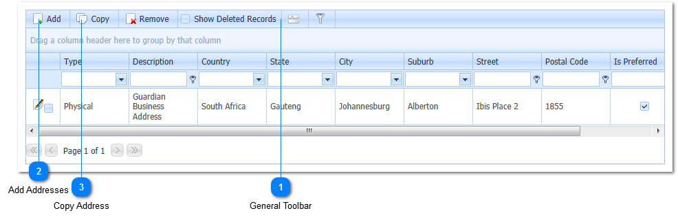 Addresses