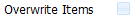 7. Overwrite Items
