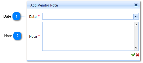 Add Vendor Note