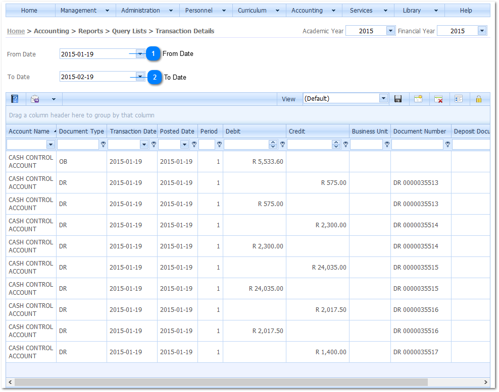 Transaction Details
